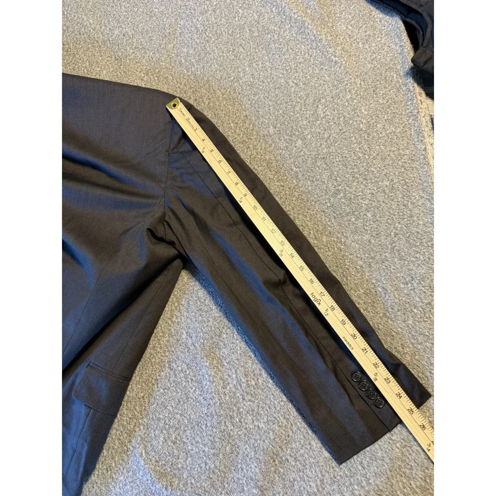 Hickey Freeman Men's Suit Traveler 100% Worsted wool Gray 50L Made In USA